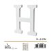 LETTERA "H" IN LEGNO - 11x1,2CM - 1PZGev