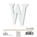 LETTERA "W" IN LEGNO - 11x1,2CM - 1PZGev