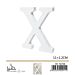 LETTERA "X" IN LEGNO - 11x1,2CM - 1PZGev