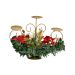 Candelabro Natale 25cm - Rosso/OroNataluna