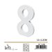 NUMERO "8" IN LEGNO - 11x1,2CMGev