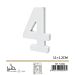 NUMERO "4" IN LEGNO - 11x1,2CMGev