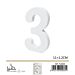 NUMERO "3" IN LEGNO - 11x1,2CMGev