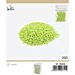PERLINE IN PVC CON FORO - VERDE 3MM - 20GGev