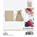 SACCHETTI EFFETTO LINO - BEIGE 8x10CM - 4PZGev
