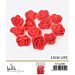 FIORI DECORATIVI IN GOMMA EVA - ROSSO 3,5CM - 12PZGev