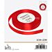 NASTRO DI RASO - ROSSO - 1CM x 22MGev