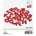 LETTERE DELL'ALFABETO - ROSSO 2CM - 26PZGev