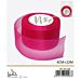 NASTRO DI ORGANZA - FUCSIA - 4CM x 22MGev