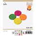 BOTTONI DI LEGNO - COLORI ASSORTITI 4CM - 4PZGev