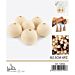 PALLINE DI LEGNO CON FORO 25MM - 6PZGev