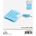 MINI MOLLETTE IN LEGNO - AZZURRO 4,5CM - 12PZGev