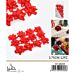 COCCARDE DA REGALO - ROSSO 3,7CM - 12PZGev