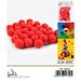 PALLINE IN POLIESTERE - ROSSO 2CM - 30PZGev