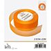 NASTRO DI ORGANZA - ARANCIONE - 2,5CM x 22MGev