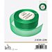 NASTRO DI ORGANZA - VERDE - 2,5CM x 22MGev