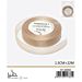 NASTRO DI ORGANZA - MARRONE CHIARO- 1CM x 22MGev