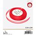 NASTRO DI ORGANZA - ROSSO - 1CM x 22MGev
