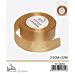 NASTRO DI RASO - ORO - 2,5CM x 22MGev
