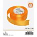 NASTRO DI RASO - ARANCIONE - 2,5CM x 22MGev