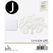 LETTERA "J" IN LEGNO - 2,3x0,3CM -12PZGev