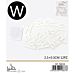 LETTERA "W" IN LEGNO - 2,3x0,3CM -12PZGev
