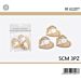 SAGOME DECORATIVE - BALLERINA A CUORE 5CM - 3PZGev