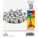 PALLINE IN POLIESTERE - GRIGIO 2CM - 30PZGev