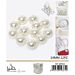 PERLINE IN PVC CON FORO - BIANCO 14MM - 12PZGev