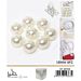 PERLINE IN PVC CON FORO - BIANCO 18MM - 8PZGev