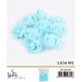 FIORI DECORATIVI CON VELO - AZZURRO 3,5CM - 9PZGev