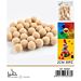 PALLINE IN POLIESTERE - CREMA 2CM - 30PZGev