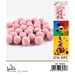PALLINE IN POLIESTERE - ROSA 2CM - 30PZGev