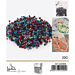PERLINE IN PVC CON FORO - COLORI SCURI 3MM - 20GGev