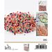 PERLINE IN PVC CON FORO - COLORI MISTI ROSA 3MM - 20GGev