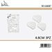 CUORE DECORATIVO IN GESSO - CALICE COMUNIONE - 3PZGev