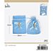 SACCHETTI LINO CON UNICORNO - AZZURRO 10x13CM - 2PZGev