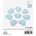 CUORI DECORATIVI IN RESINA - AZZURRO 2,2CM - 8PZGev