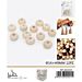 PERLINE DI LEGNO CON FORO 14MM- 12PZGev