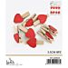 MINI MOLLETTE - CUORE ROSSO 3,5CM - 8PZGev