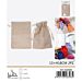 Sacchetti Effetto Lino 13x18cm - Beige 2pzGev