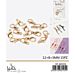 ACCESSORI BIGIOTTERIA - MOSCHETTONI ORO - 15PZGev