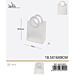 SACCHETTO TRASPARENTE - MANICO TONDO BIANCO - 18,5x16CMGev