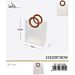 SACCHETTO TRASPARENTE - MANICO TONDO BEIGE - 23x20CMGev
