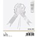 COCCARDA DECORATIVA GRANDE - BIANCO 5CM - 2PZGev