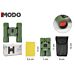 I03 BINOCOLO TASCABILE PLASTICA VERDE 7X11CMAgyo