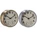OROLOGIO CON TERMOMETRO + IGROMETRO ALLUMINIO D18Ad Trend