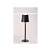 AD Lampada Touch Ricaricabile Aldy Nera - Ø11x36cmStar Ad Trend