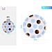 PIATTI MONOUSO A POIS - BIANCO & BLU 23CM - 6PZParty Go