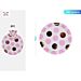 PIATTI MONOUSO A POIS - BIANCO & ROSA 18CM - 8PZParty Go